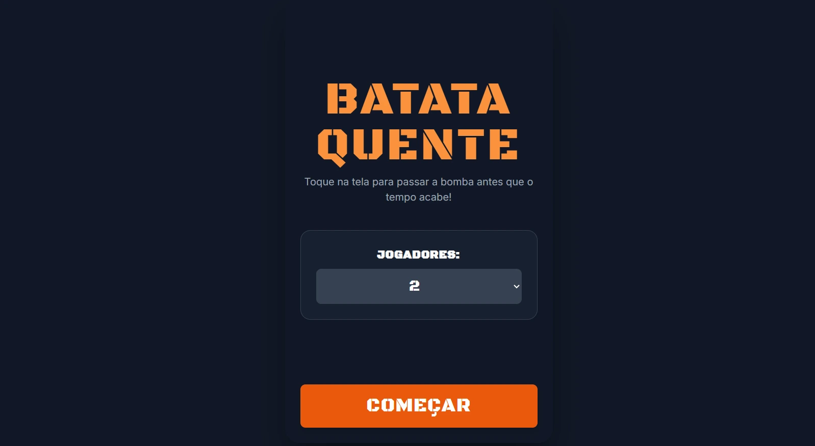 Pré-visualização do Jogue Batata Quente